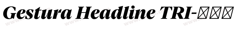 Gestura Headline TRI字体转换 Gestura Headline TRI字体转换